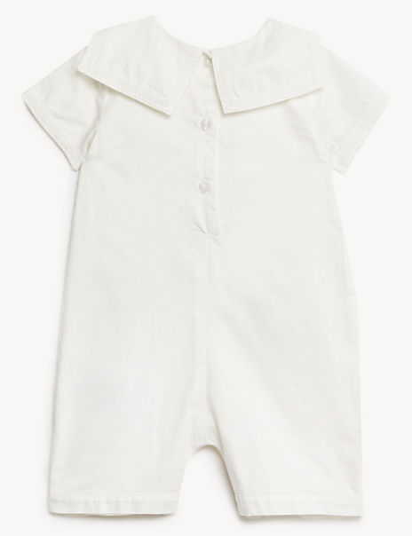 Marks and spencer christening romper hotsell