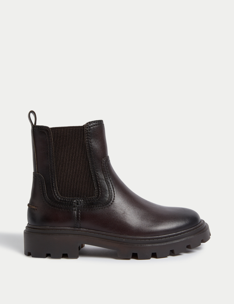 Leather chelsea ankle boots deals