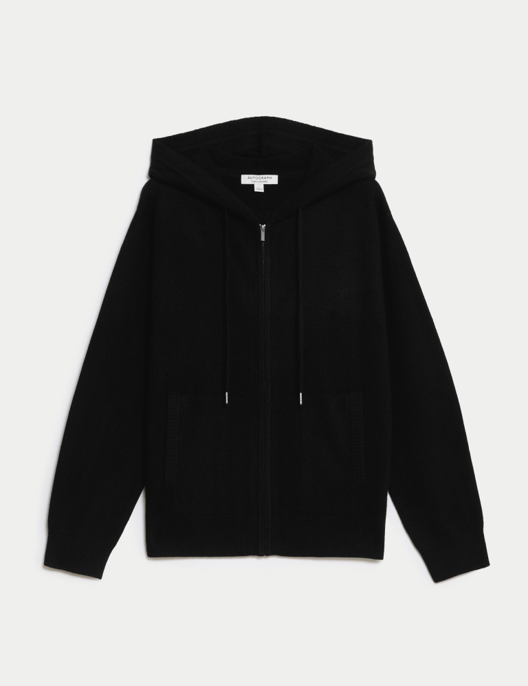 Pure Cashmere Zip Up Hoodie