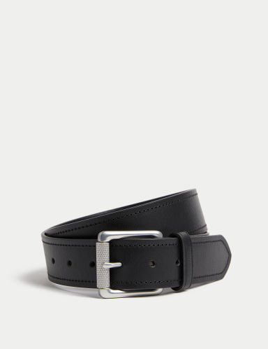 Leather Stitch Detail Belt Leather Stitch Detail Belt