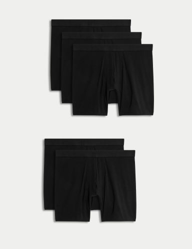 5pk Cotton Rich Longer Length Hipsters