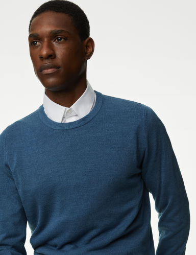 Cashmilon Crew Neck Jumper Marks and Spencer Cyprus Symeonides Fashion House