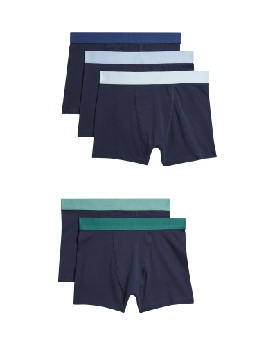 5pk Cotton with Stretch Trunks (5-16 Yrs)