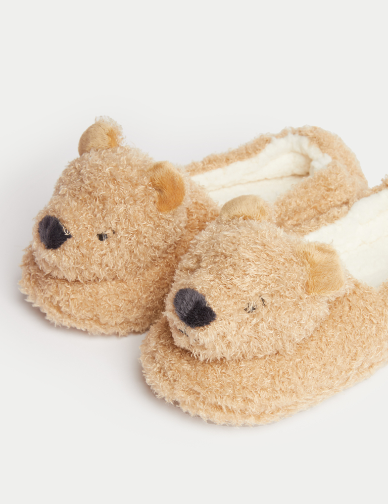 Kids’ Spencer Bear™ Slippers (4 Small – 7 Large)