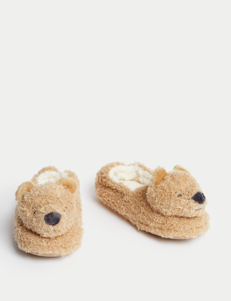 Kids’ Spencer Bear™ Slippers (4 Small – 7 Large)