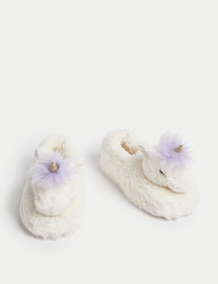 Kid’s Unicorn Slippers (4 Small – 6 Large)