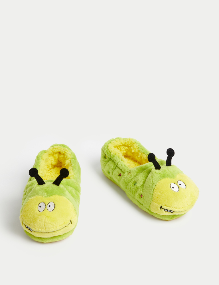 Kids’ Colin The Caterpillar Slippers (4 Small – 6 Large)