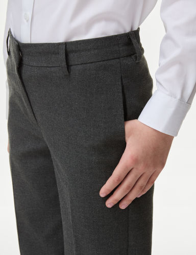 Girls’ Regular Leg Stretch Trousers (5-16 Yrs)