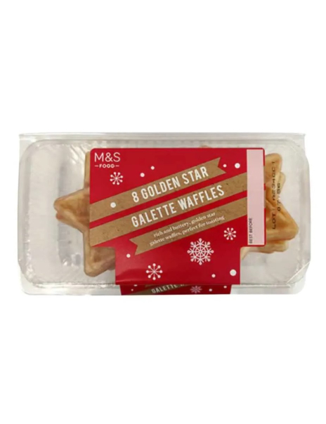 8 Golden Star Galette Waffles