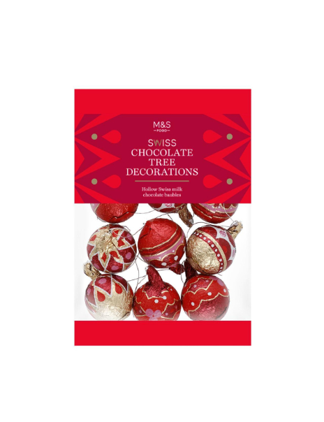 Swiss Milk Chocolate Tree Decorations