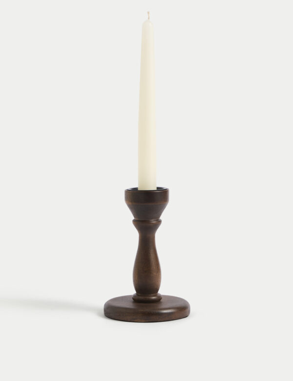 Wooden Dinner Candle & Tealight Holder
