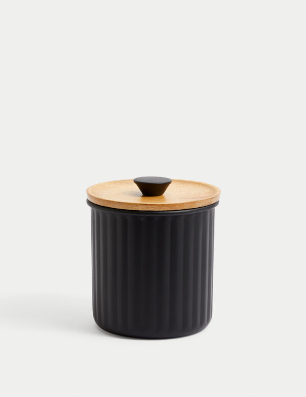 Small Ribbed Storage Jar