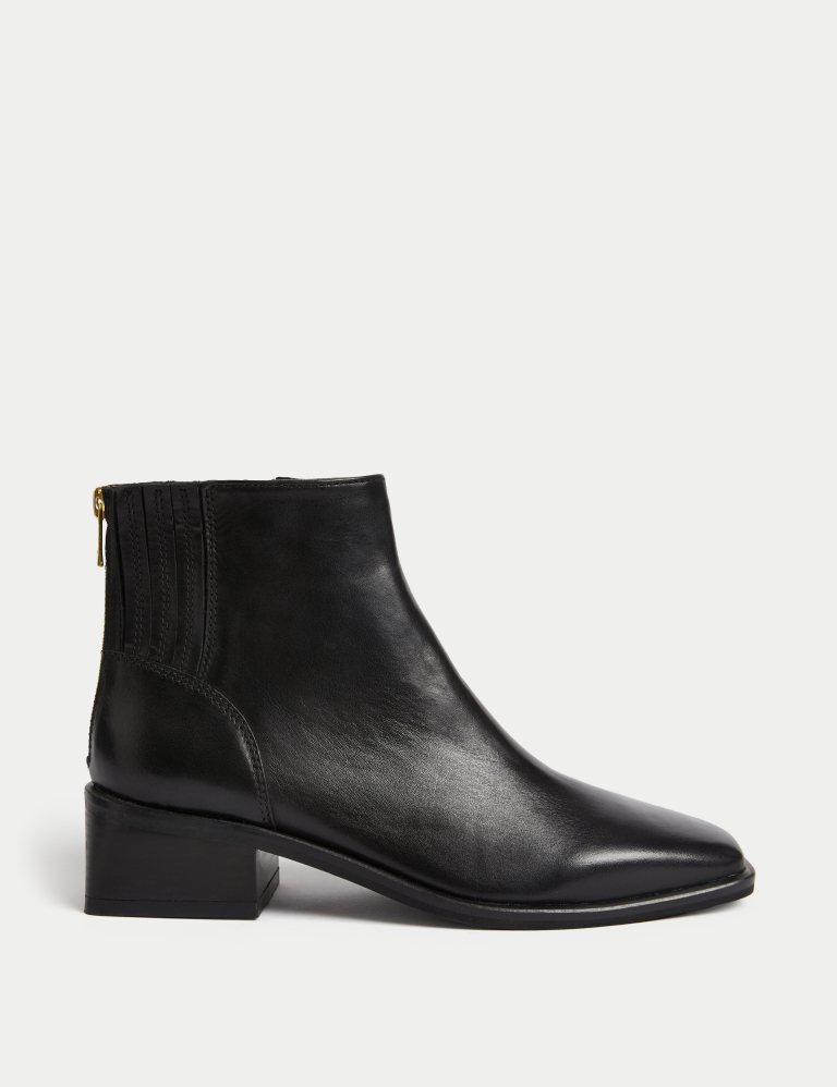 Leather Chelsea Round Toe Ankle Boots Marks and Spencer Cyprus Symeonides Fashion House