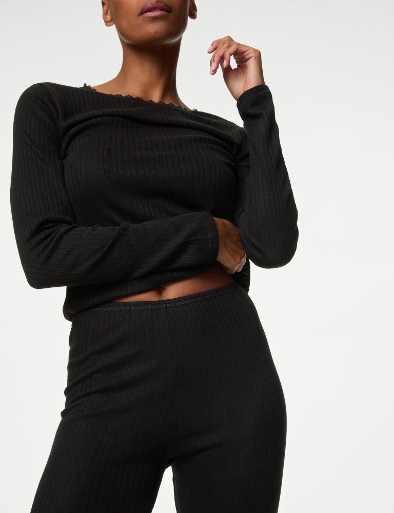 Medium Warmth Thermal Pointelle Leggings