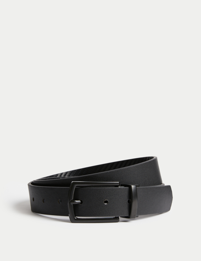 Leather Textured Reversible Belt