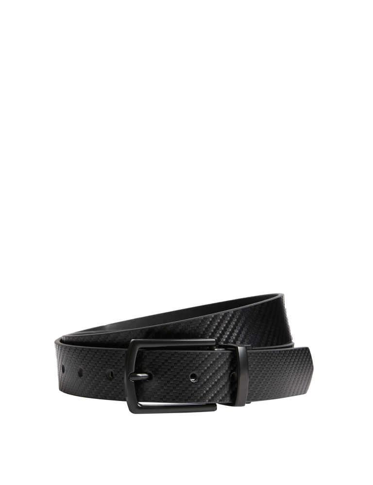 Leather Textured Reversible Belt