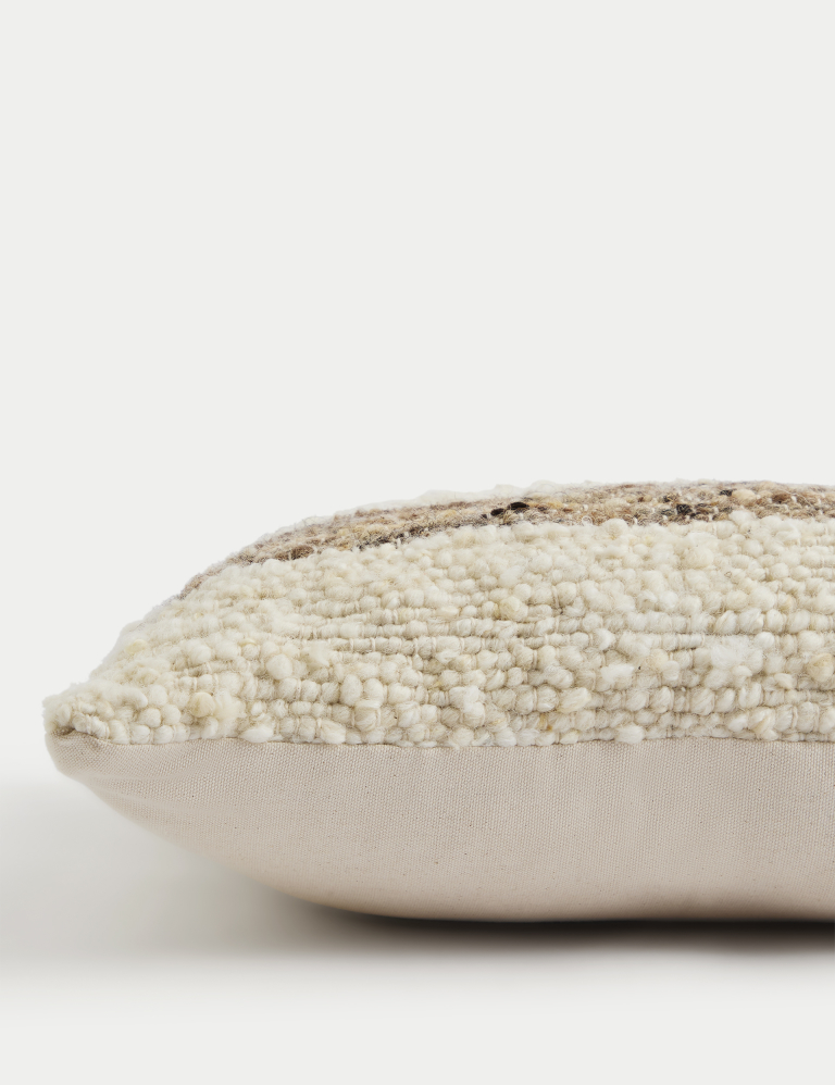 Wool Rich Woven Textured Cushion