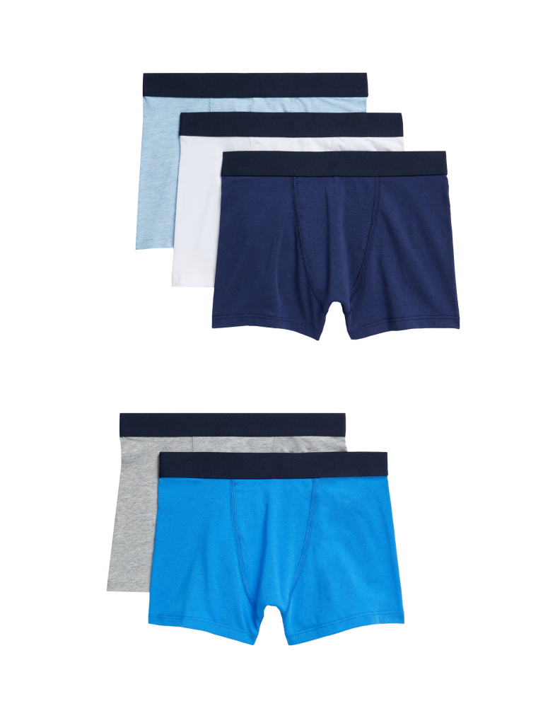 5pc Cotton with Stretch Trunks (5-16 Yrs)