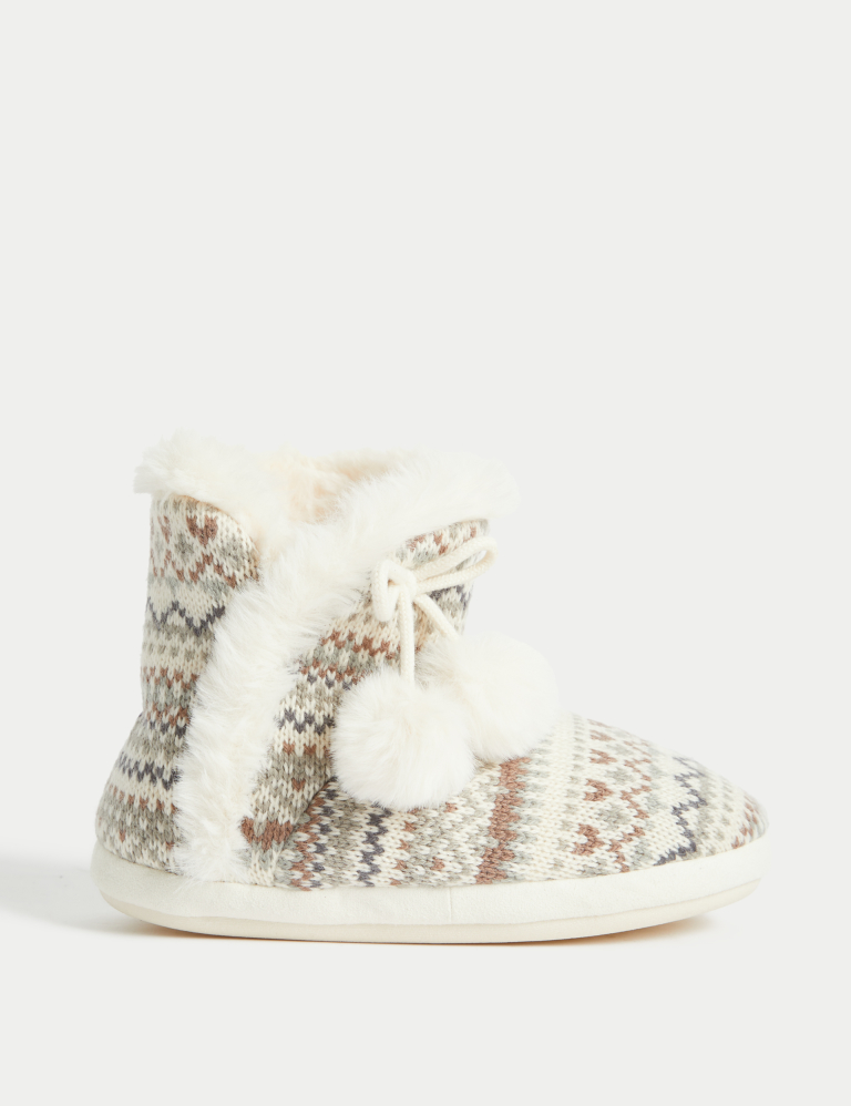 Marks and spencer slipper boots best sale