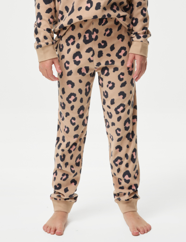 Fleece Leopard Pyjamas 1 18 Yrs Marks and Spencer Cyprus Symeonides Fashion House