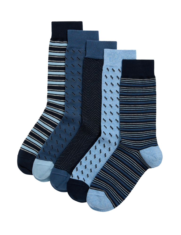 5pk Cool & Fresh™ Assorted Cotton Rich Socks