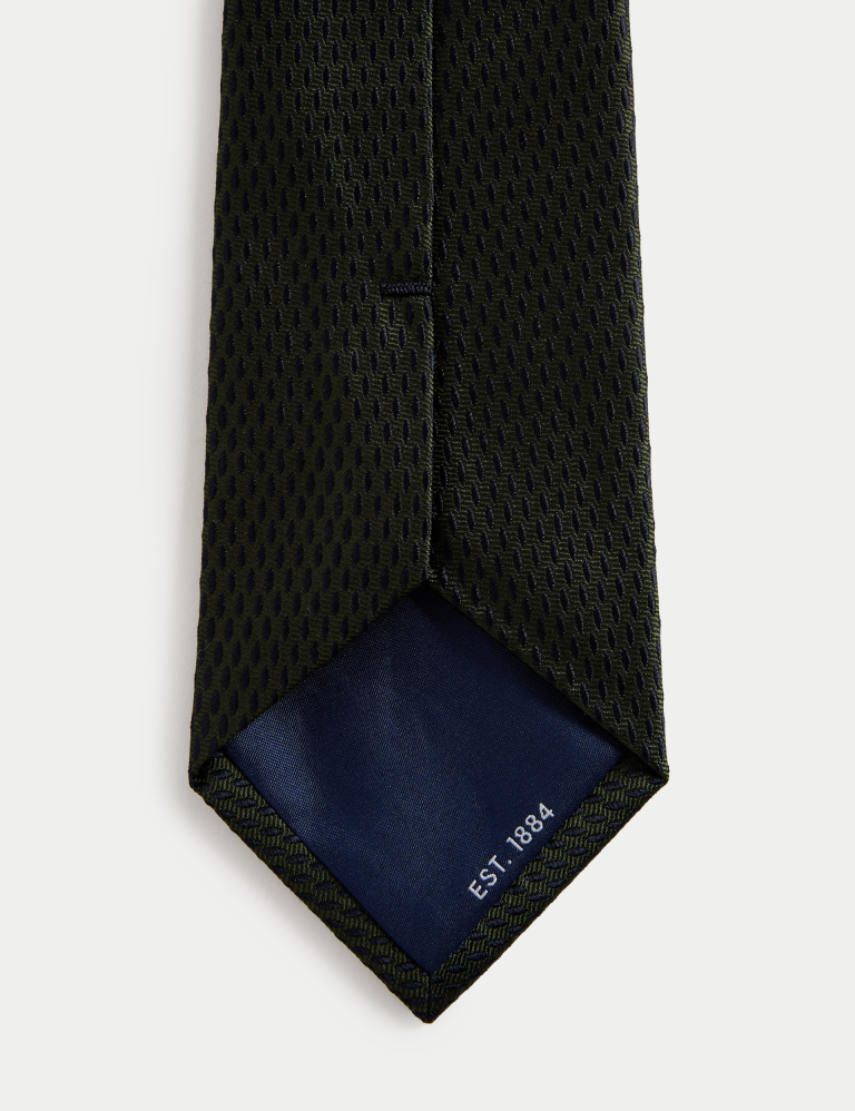 Geometric Pure Silk Tie