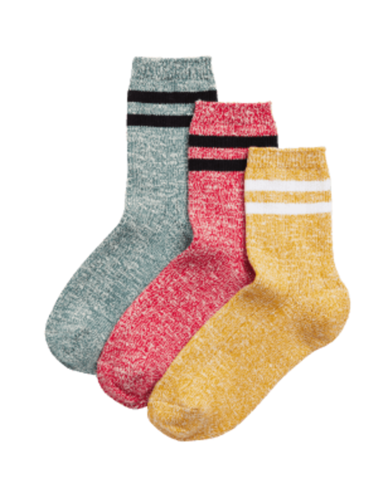 3pk Cotton Rich Space Dye Socks (8½ Small – 7 Large)