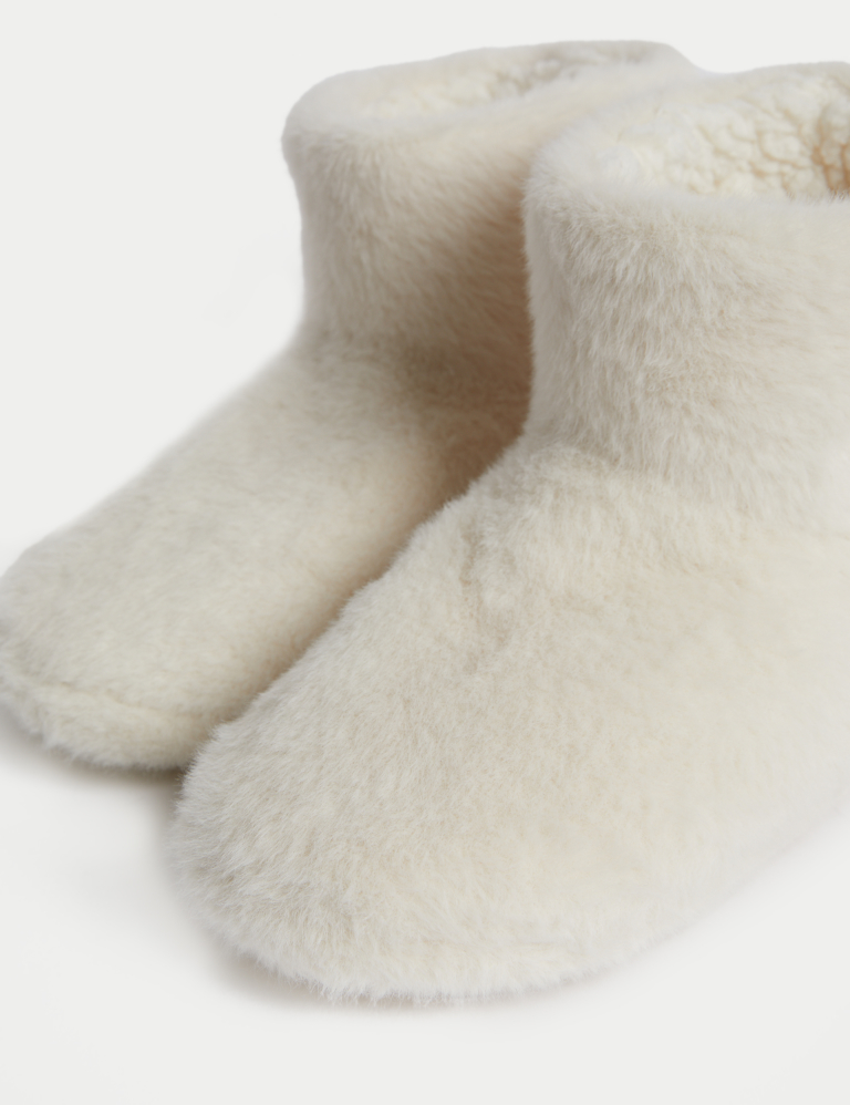 Kids’ Faux Fur Slipper Boots (4 Small – 6 Large)