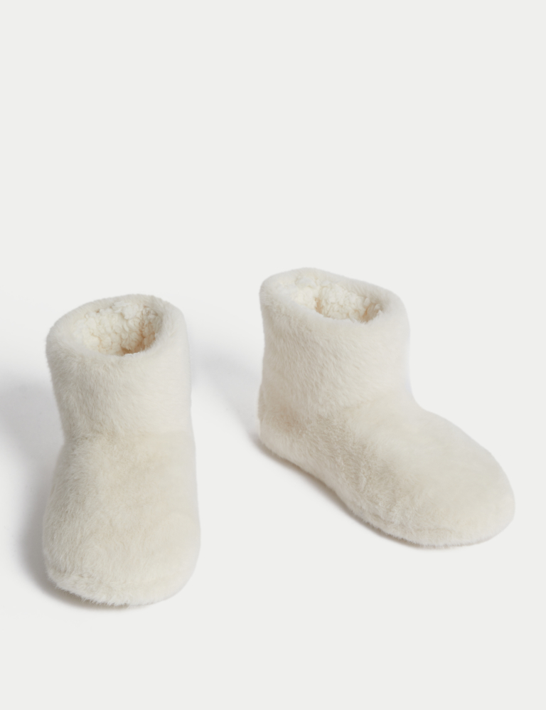 Kids’ Faux Fur Slipper Boots (4 Small – 6 Large)