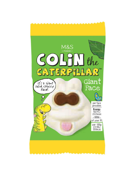 Colin the Caterpillar Giant Chocolate Face