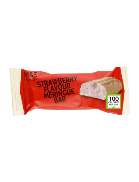 Strawberry Flavour Meringue Bar 