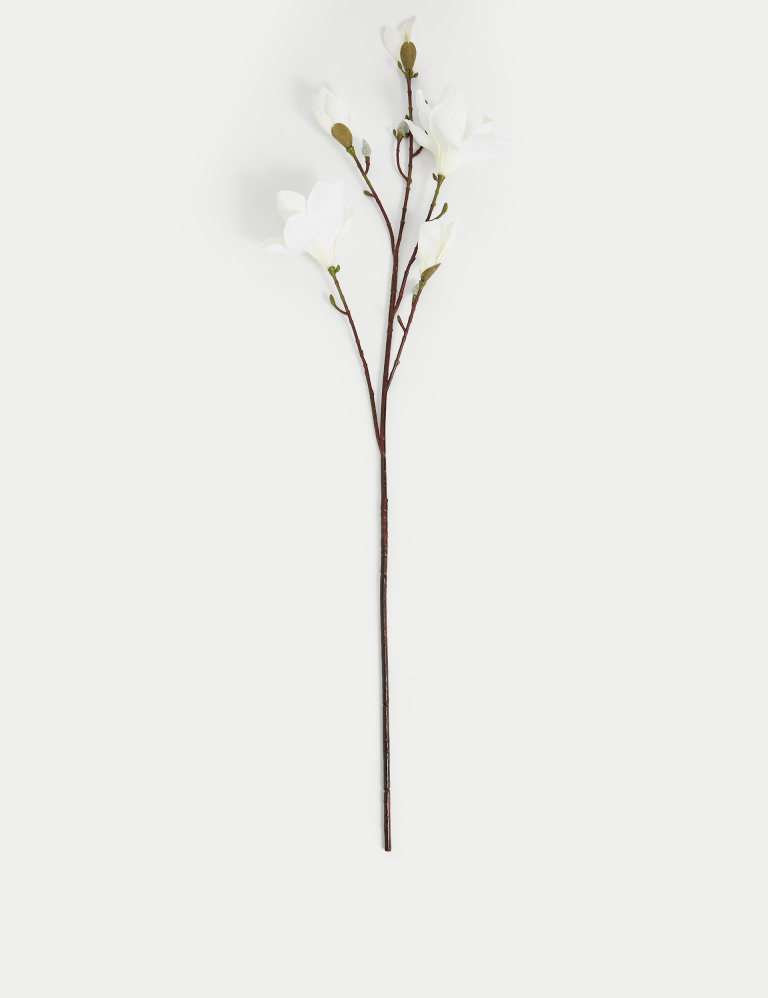 Set of 2 Artificial Magnolias Single Stem
