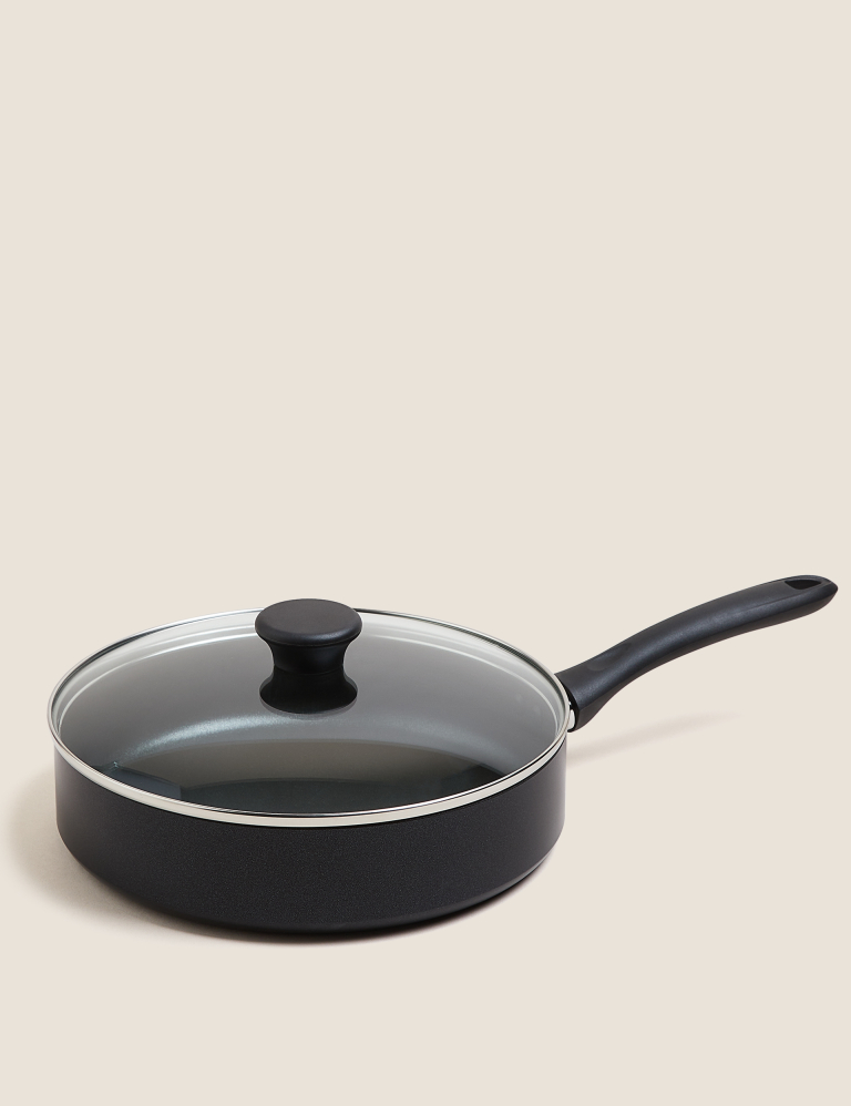 Black Aluminium 26cm Large Non-Stick Sauté Pan Black Aluminium 26cm Large Non-Stick Sauté Pan