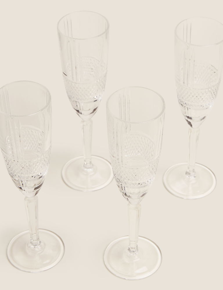 Set of 4 Adeline Champagne Flutes