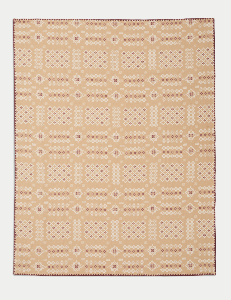 Sierra Pure Cotton Blanket Stitch Throw