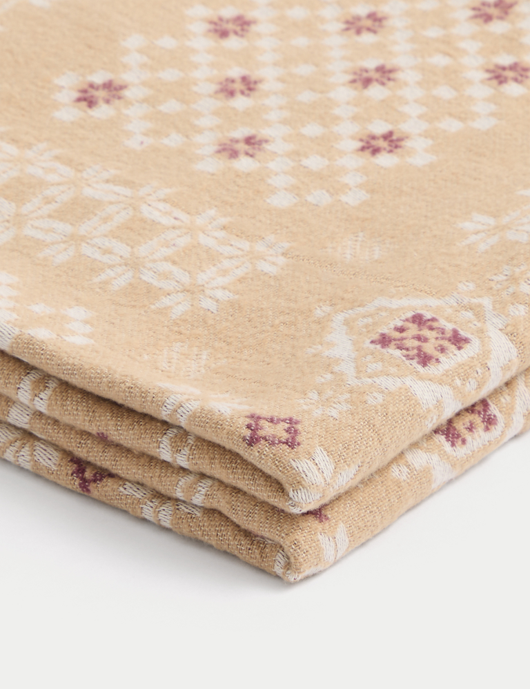 Sierra Pure Cotton Blanket Stitch Throw