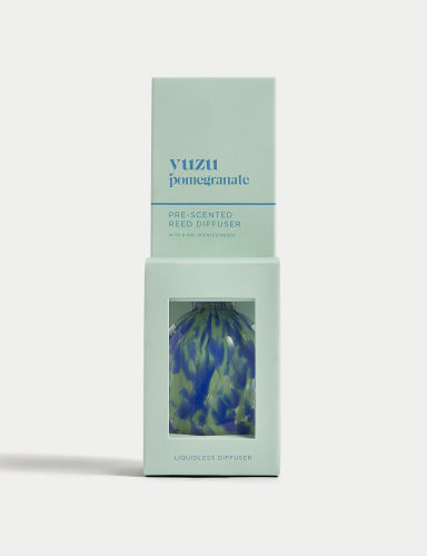 Yuzu & Pomegranate Confetti Glass Pre-Scented Diffuser