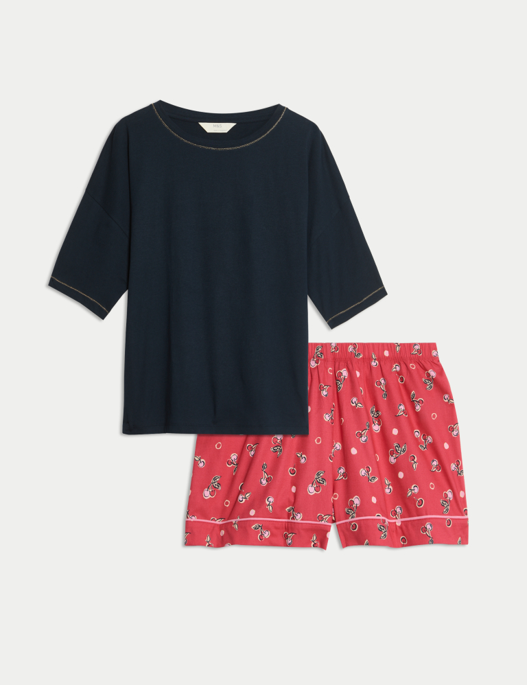 Pure Cotton Printed Shortie Set