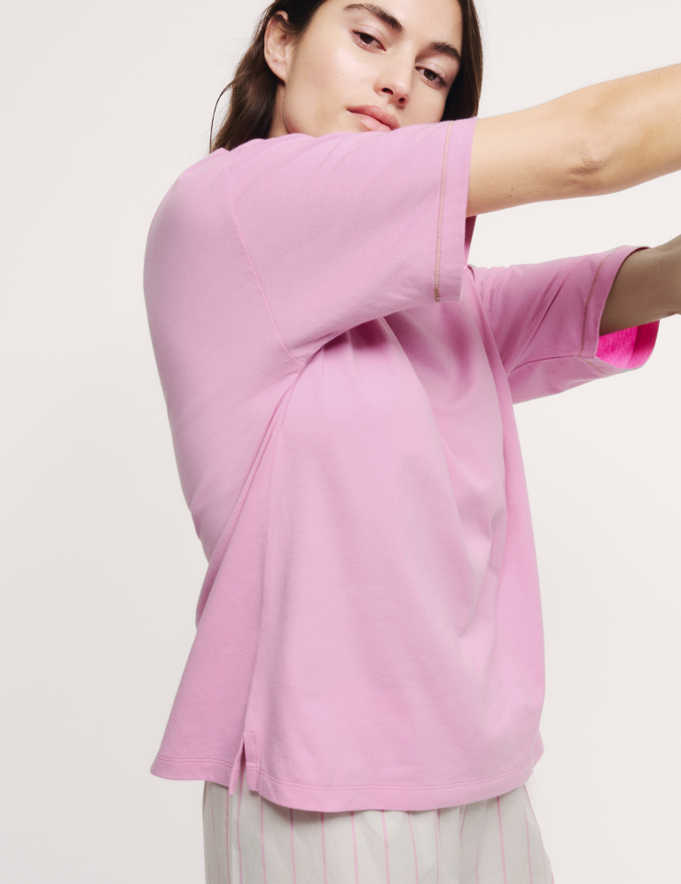 Pure Cotton Striped Shortie Set