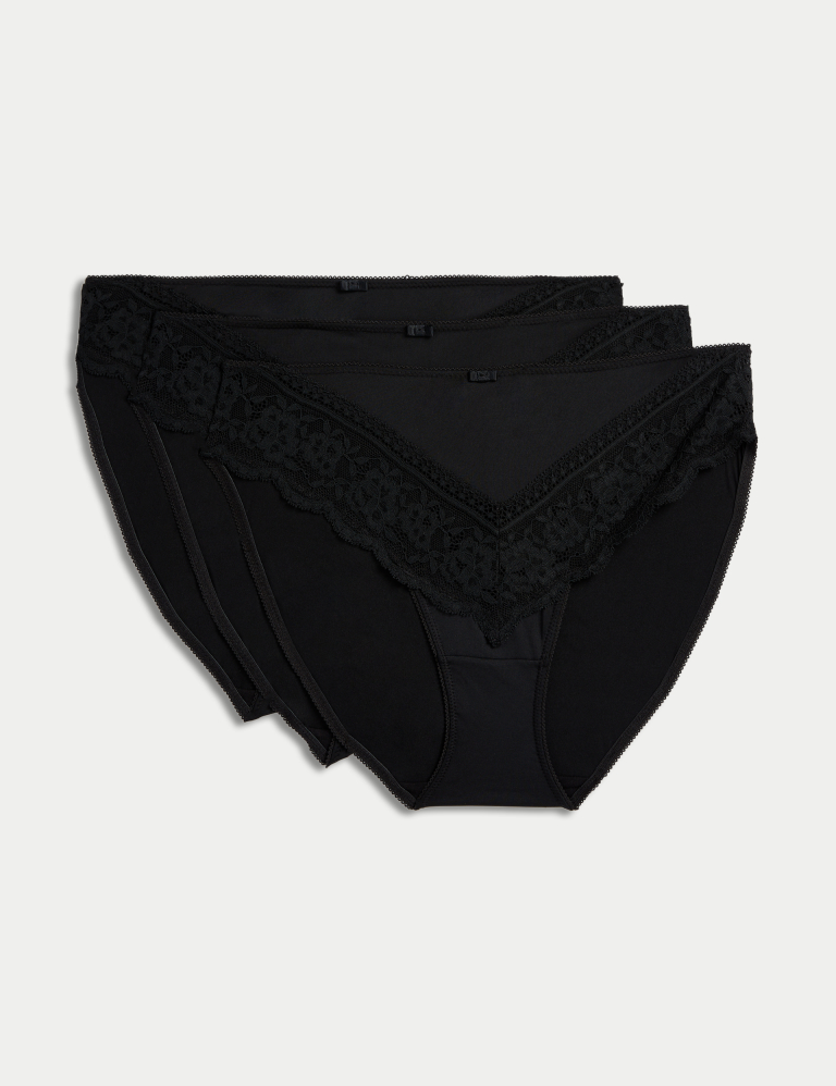 3pk High Leg Knickers