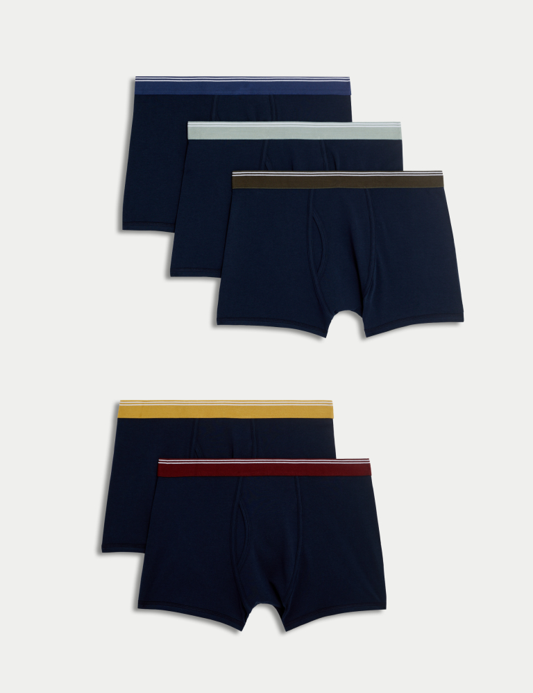 5pk Cotton Stretch Cool & Fresh™ Trunks