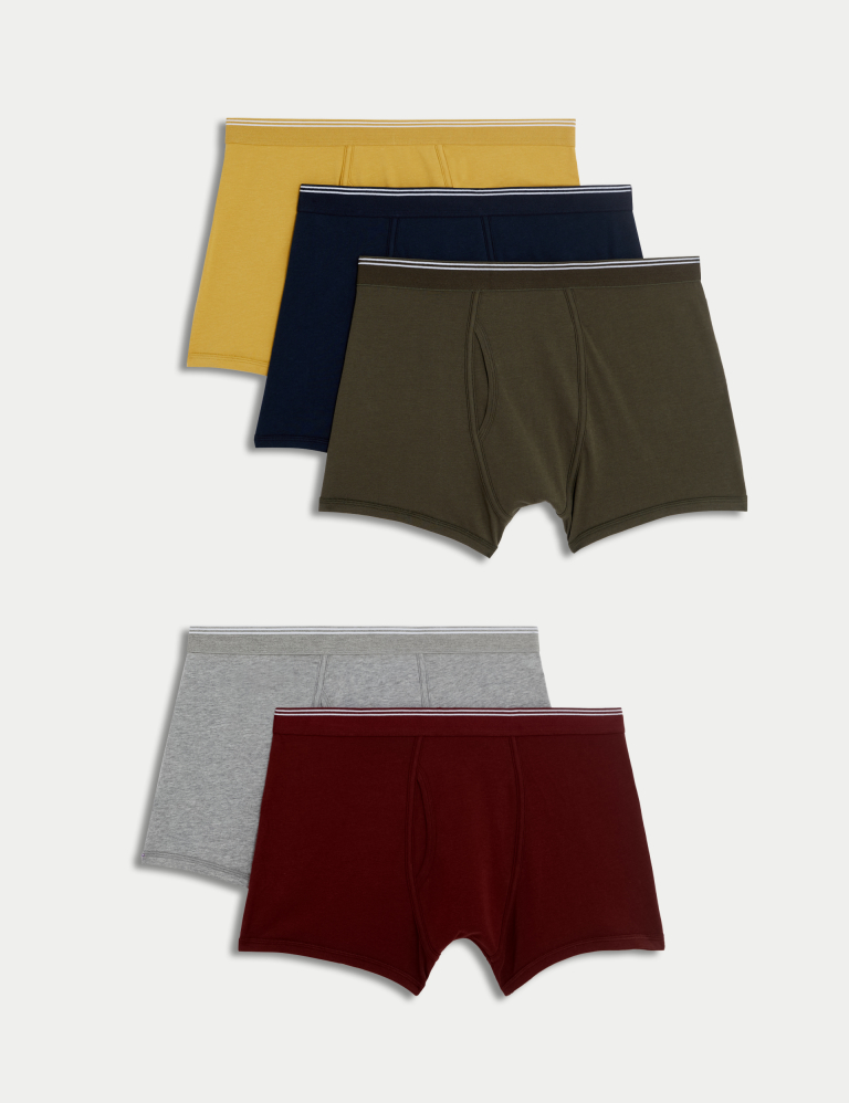 5pk Cotton Rich Stretch Cool & Fresh™ Trunks