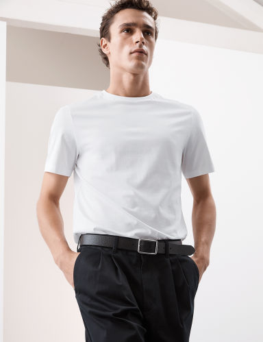 Pure Supima® Cotton Crew Neck T-shirt