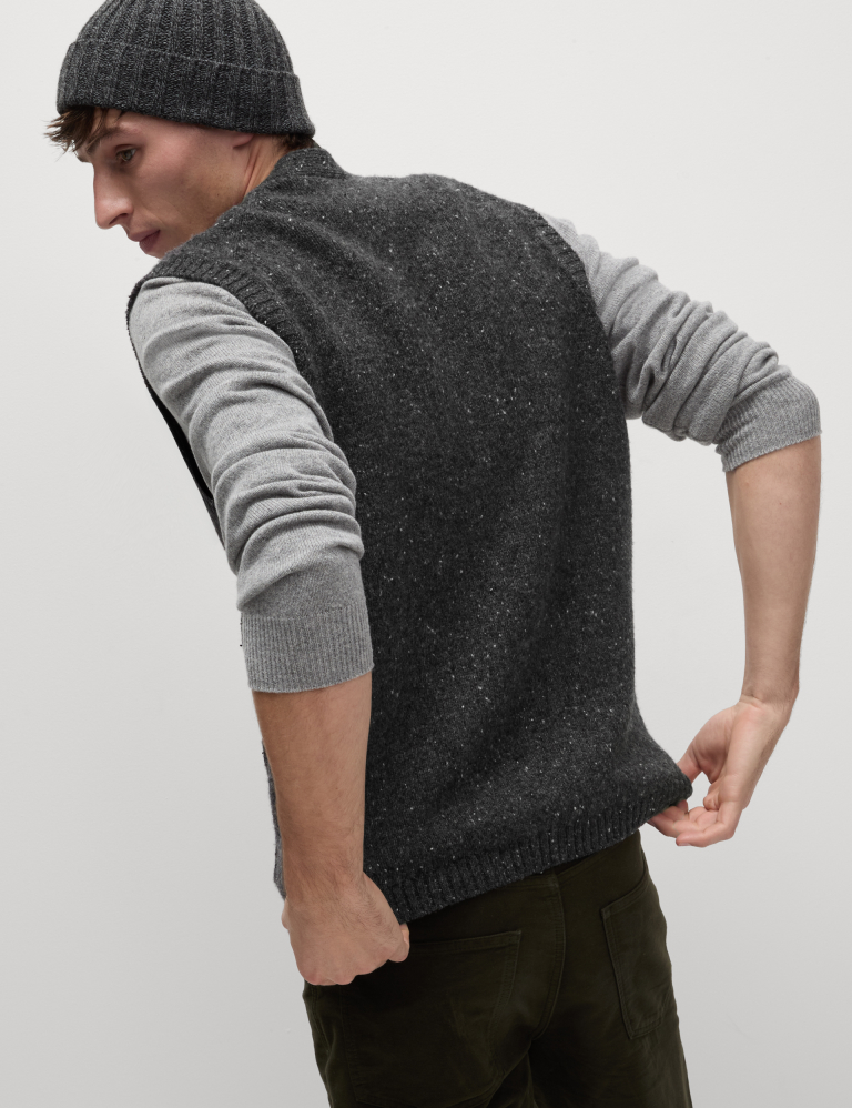 Lambswool Rich Knitted Waistcoat