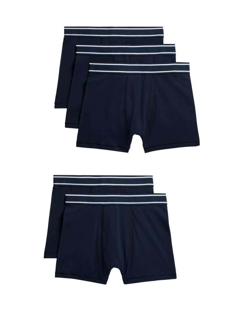 5pk Cotton with Stretch Trunks (5-16 Years)