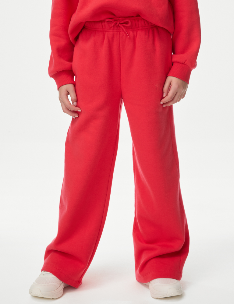 Wide Leg Cotton Rich Joggers (2-16 Yrs)