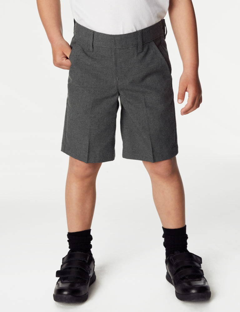 2pk Boys’ Regular Leg School Shorts (2-14 Yrs)