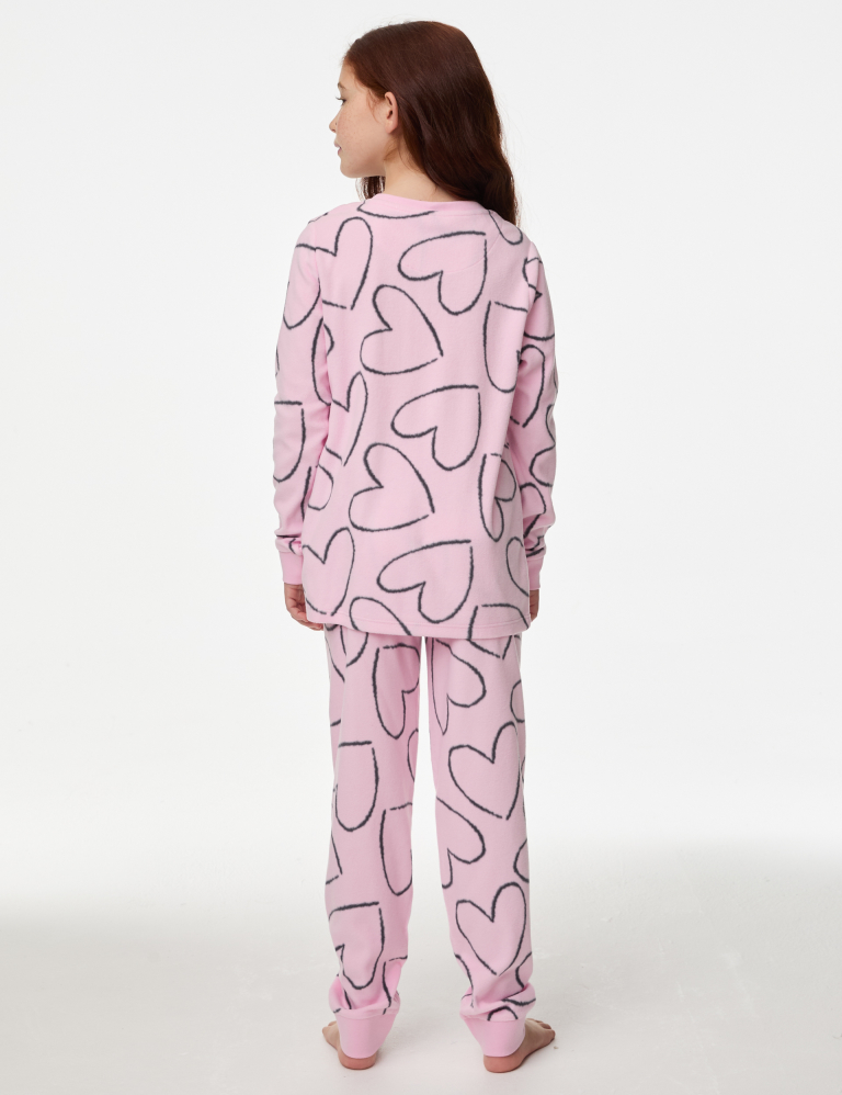 Fleece Heart Pyjamas (1-16 Yrs)