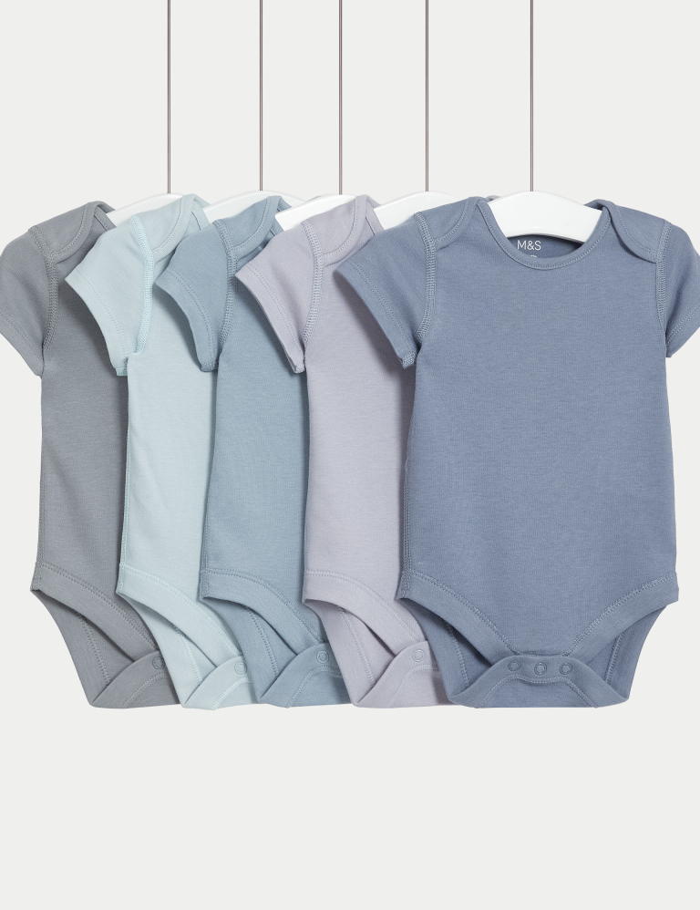 5pk Pure Cotton Bodysuits (6½lbs-3 Yrs) 5pk Pure Cotton Bodysuits (6½lbs-3 Yrs)