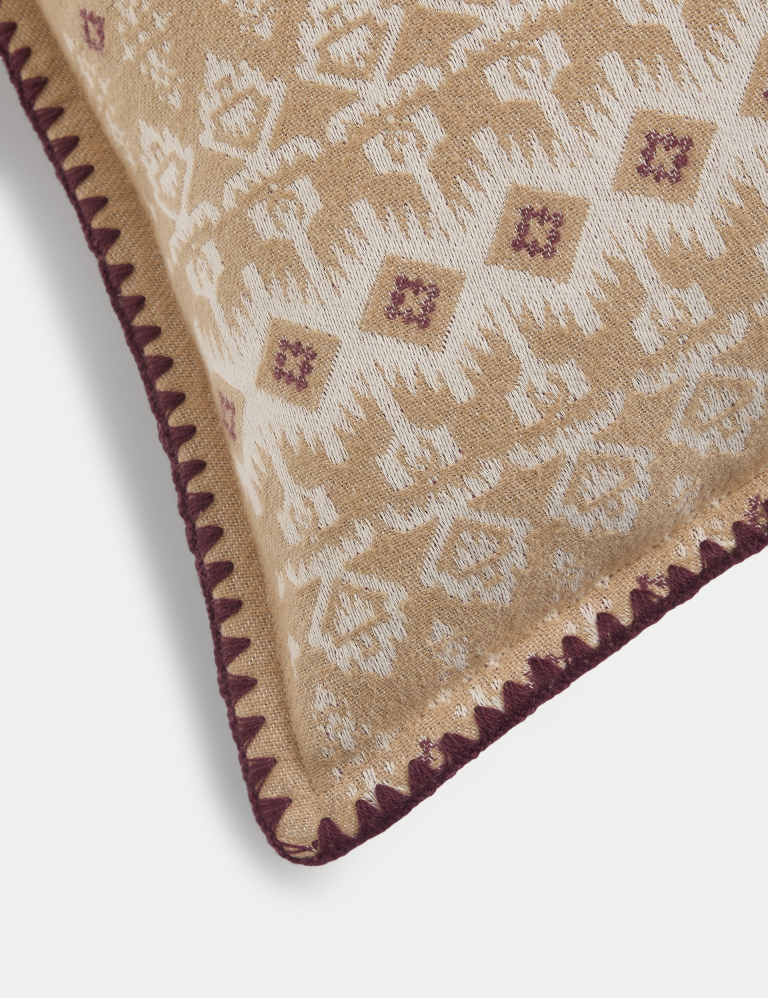 Sierra Pure Cotton Blanket Stitch Cushion